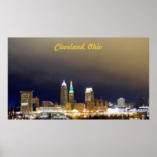 Poster de Cleveland, OH Million Dollar View (Vert)