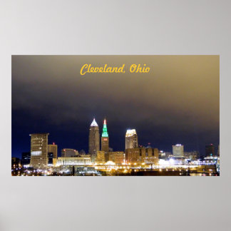 Poster de Cleveland, OH Million Dollar View (Vert)