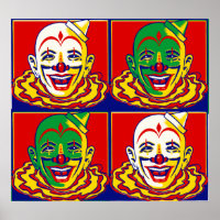 Poster de clown de cirque vintage