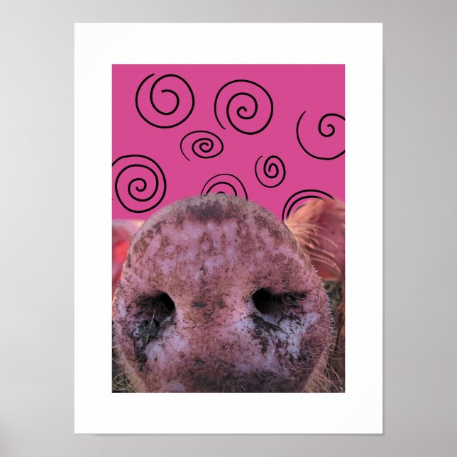 Poster de cochon fou (Devant)