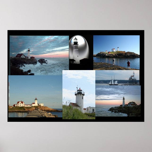 Poster de collage de phare! (Devant)