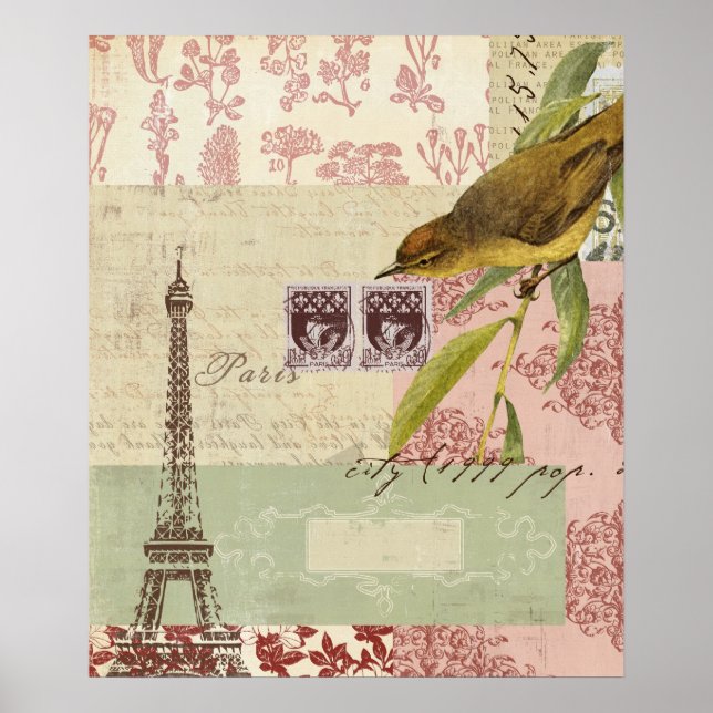 Poster de collage en français (Devant)