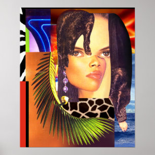 Poster de collage original Imprimer 14" x 17"