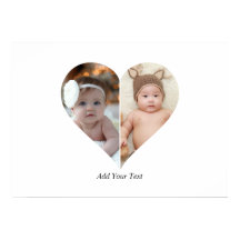 Poster de collage photo en forme de coeur 2