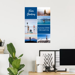 Poster de collage photo personnalisé pour l'aventu