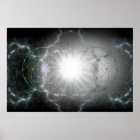 Poster de collision de matière