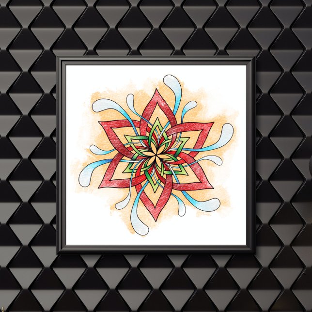 Poster de coloration pour adultes Mandala Overlapp (Créateur téléchargé)