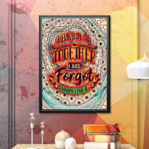 Poster de coloriage amusant pour adultes