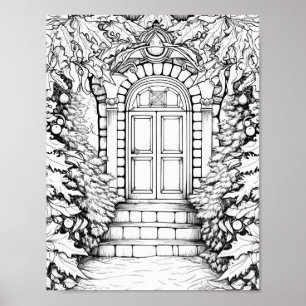 Poster de coloriage de Noël