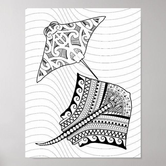 Poster de coloriage pour adultes (Devant)