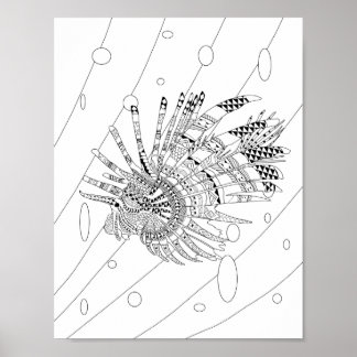 Poster de coloriage pour adultes
