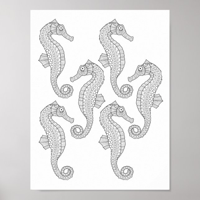 Poster de coloriage pour adultes (Devant)