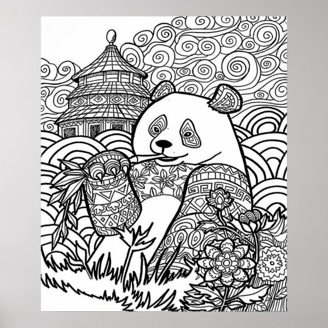 Poster de coloriage surdimensionné 20 X 24 10 (Devant)