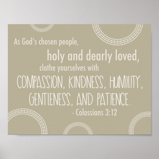 Poster de Colossians 3:12 (Devant)