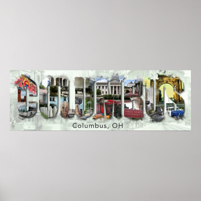 Poster de Columbus, OH (Devant)