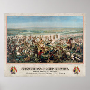 Poster de combat Dernier de Custer