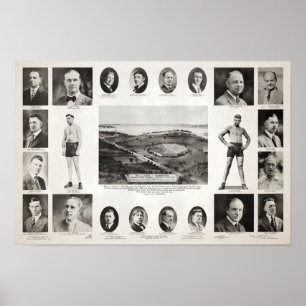 Poster de combat Jeff Willard contre Jack Dempsey 