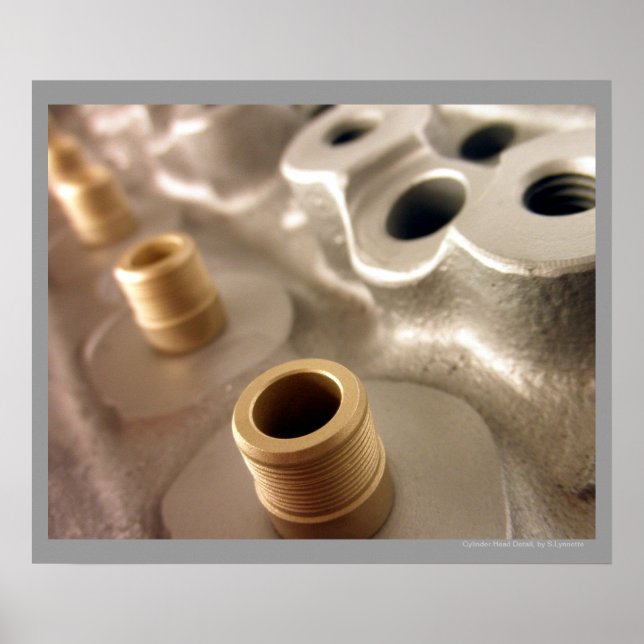 Poster de conception géométrique métallique de la  (Devant)