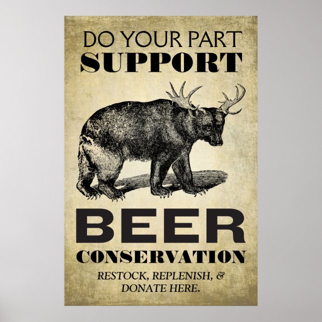 Poster de conservation de la bière (Devant)