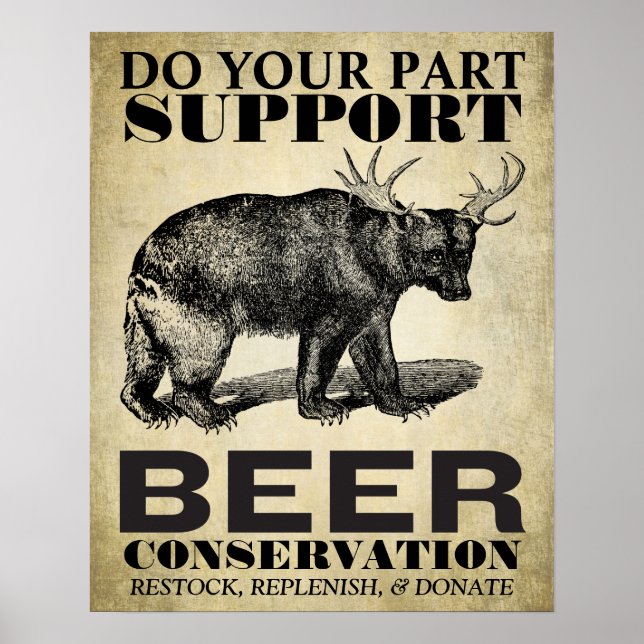 Poster de conservation de la bière (Devant)