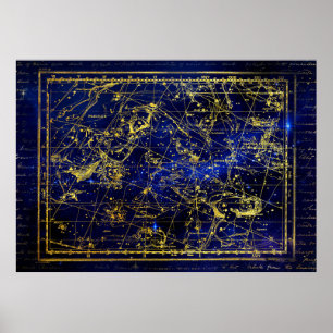 poster de constellation perseus et andromeda