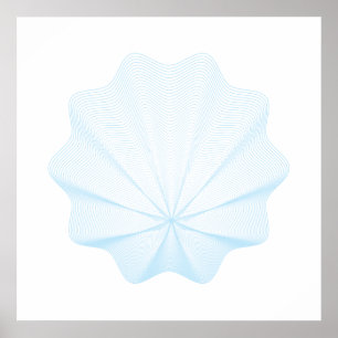 Poster de coquillage géométrique I