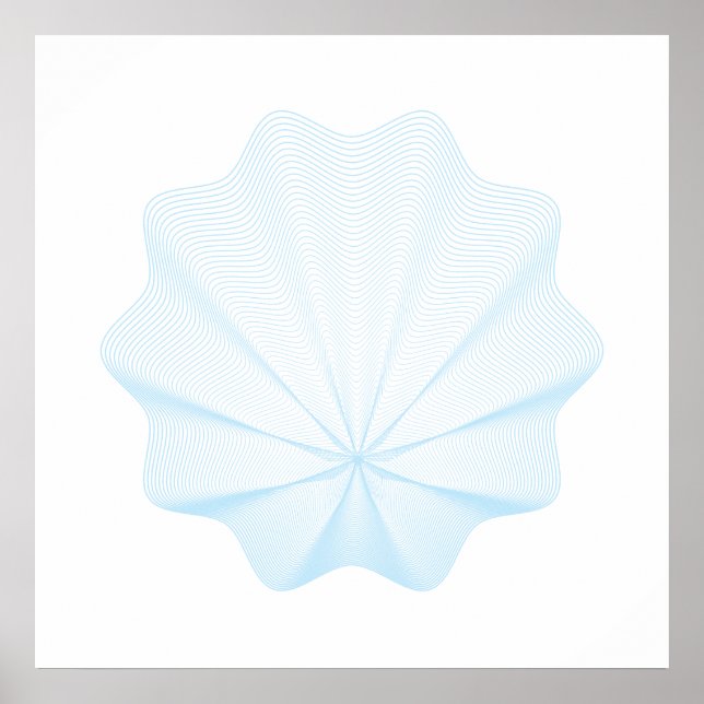 Poster de coquillage géométrique I (Devant)