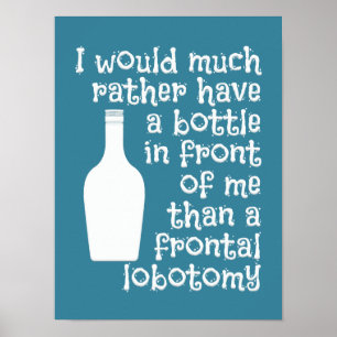 Poster de couleur personnalisé humour