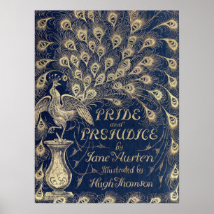 Poster de couverture antique Fierté & Préjudice