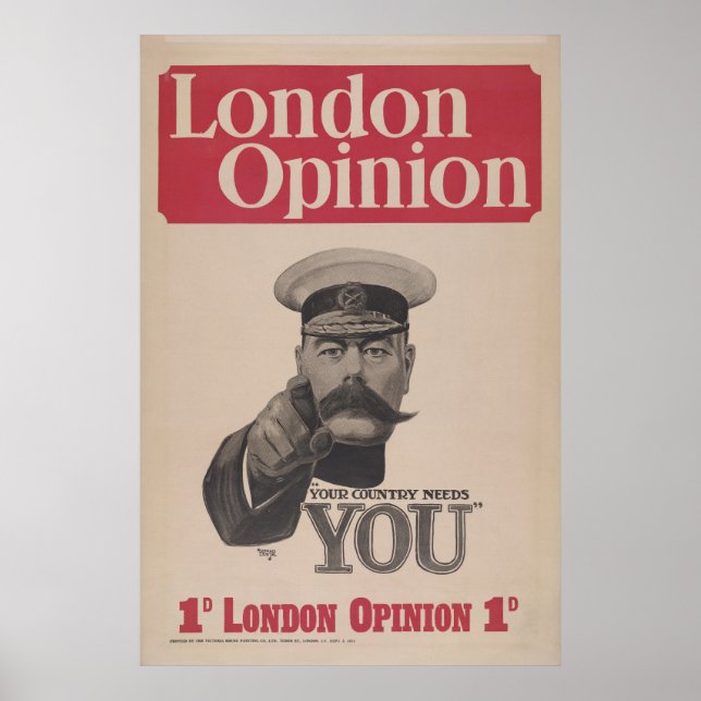 Poster de couverture de l'opinion vintage de Londr (Devant)