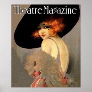 poster de couverture du magazine de théâtre vintag