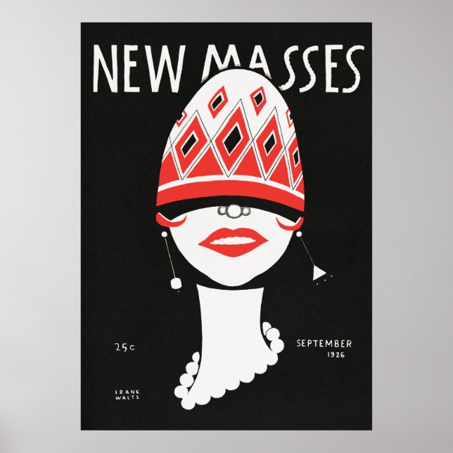 Poster de couverture du magazine vintage (Devant)