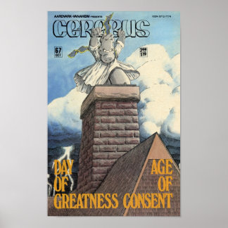 Poster de couverture du numéro 67 de Cerebus