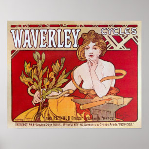 Poster de couverture/publicité du magazine vintage