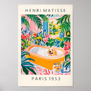 Poster de Cream Labrador, Impression d'art de chie