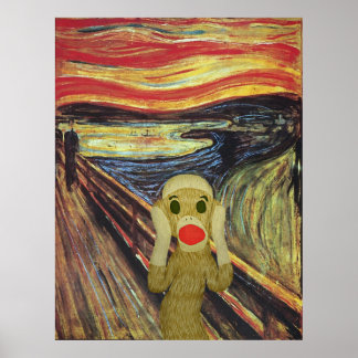 Poster de cri de singe de Sock