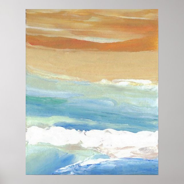 Poster de CricketDiane Ocean - Surfing Waves Motio (Devant)