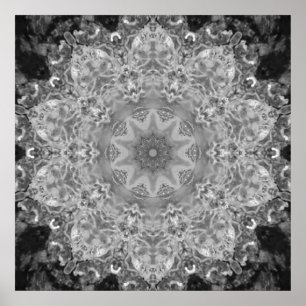 Poster de cristal de glace Mandala