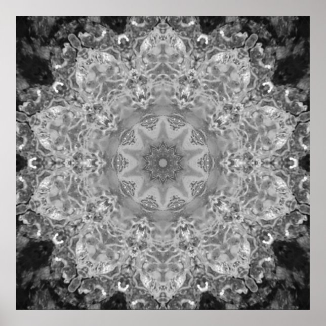 Poster de cristal de glace Mandala (Devant)