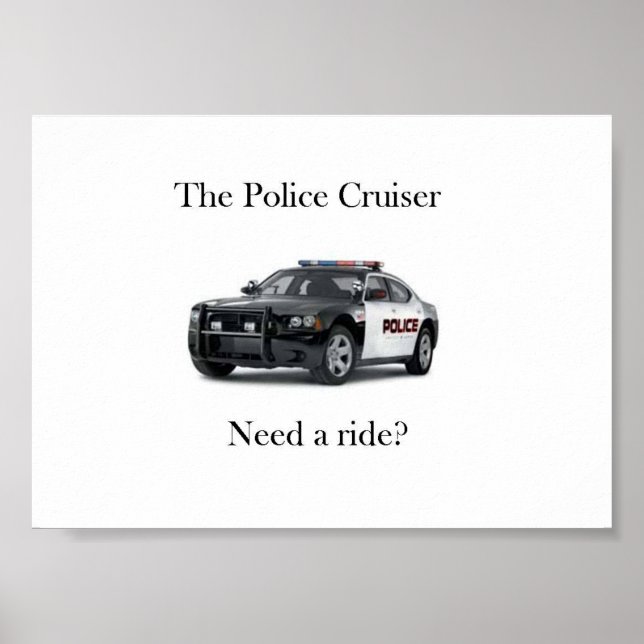 Poster de croisière de police (Devant)