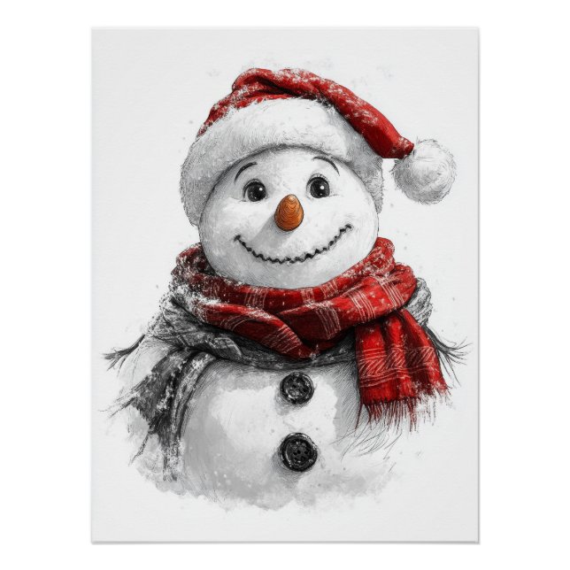 Poster de croquis de Noël (Devant)