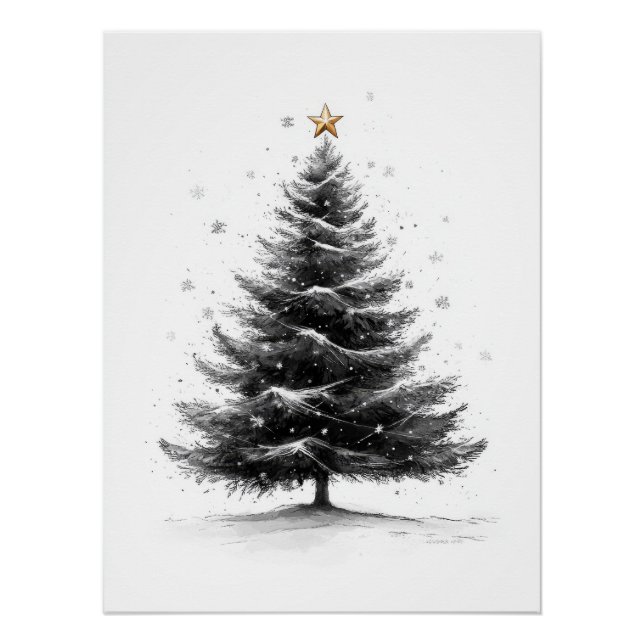 Poster de croquis de Noël (Devant)