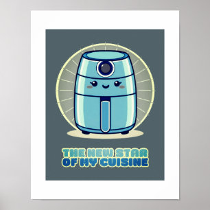 Poster de cuisine de l'Air fryer