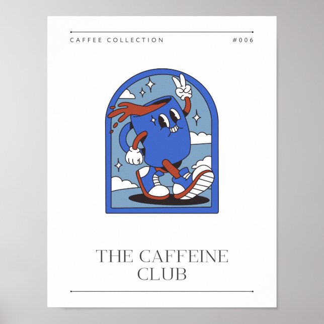 Poster de cuisine du Caffeine Club (Devant)