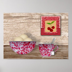 Poster de cuisine du pays