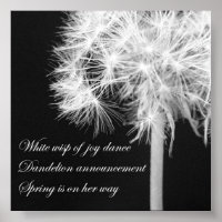 Poster de Dandelion Haiku