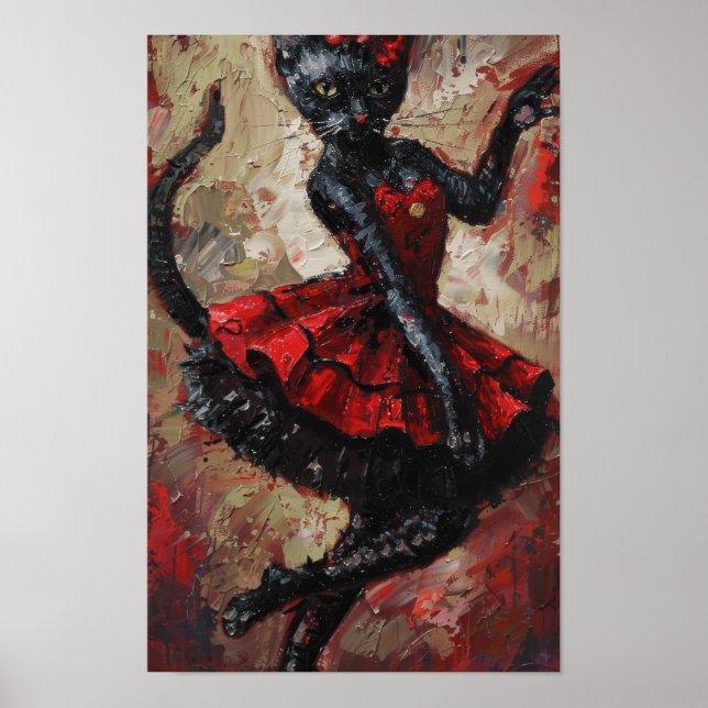 Poster de danse Can-Can-Can Chats (Devant)