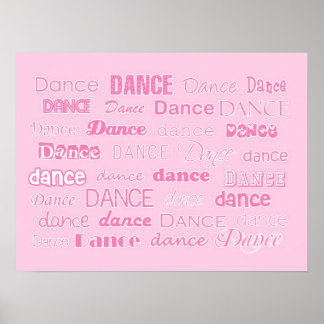 Poster de danse rose