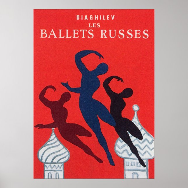 Poster de danse Vintage du Ballet russe (Devant)