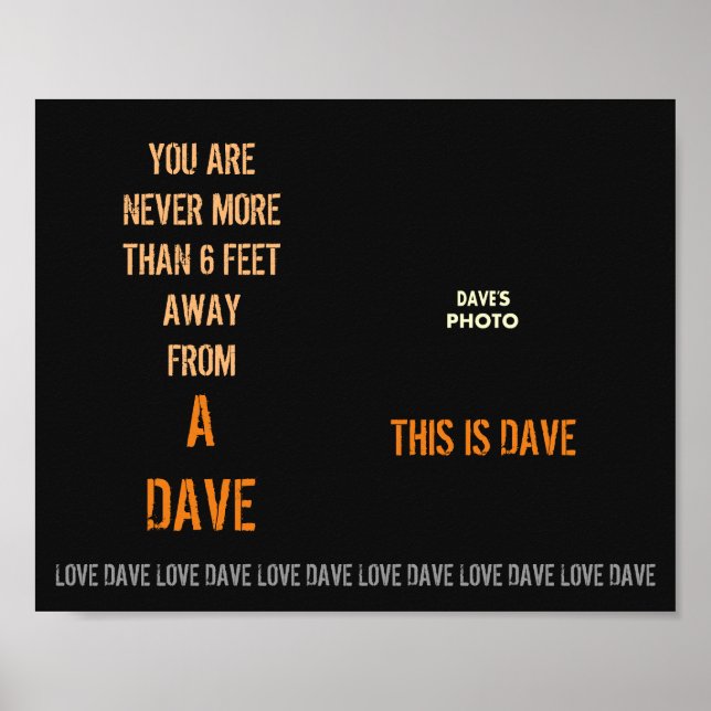 Poster de DAVE (Devant)